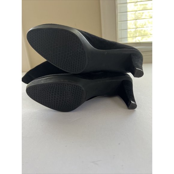 Stuart Weitzman Womens 7 Demi Knee Boots Suede Stretch Back Boots - Picture 5 of 10